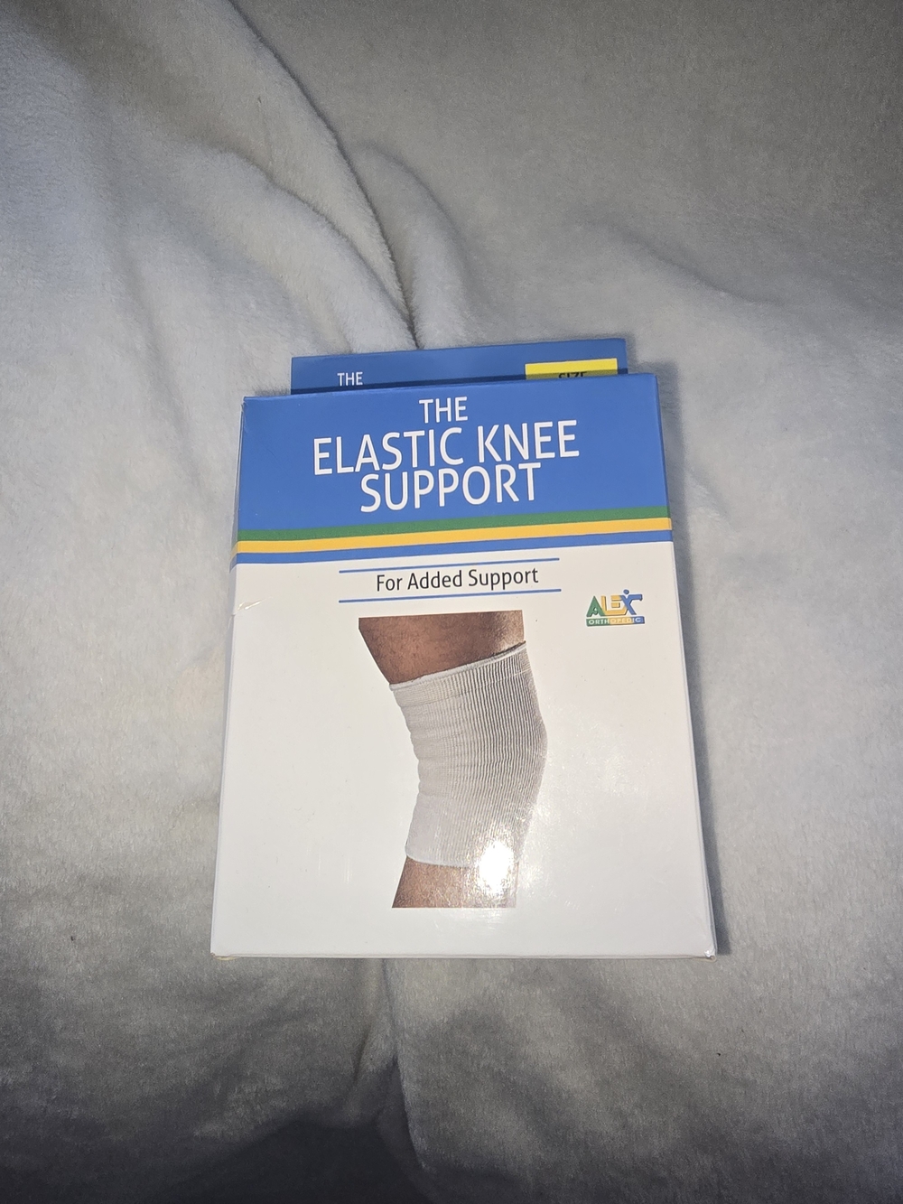 Elastic Knee Support Sleeve - White